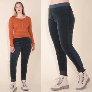 Prairie Underground Slate Gray Blue Treat Me Right Corduroy Legging Pant Medium